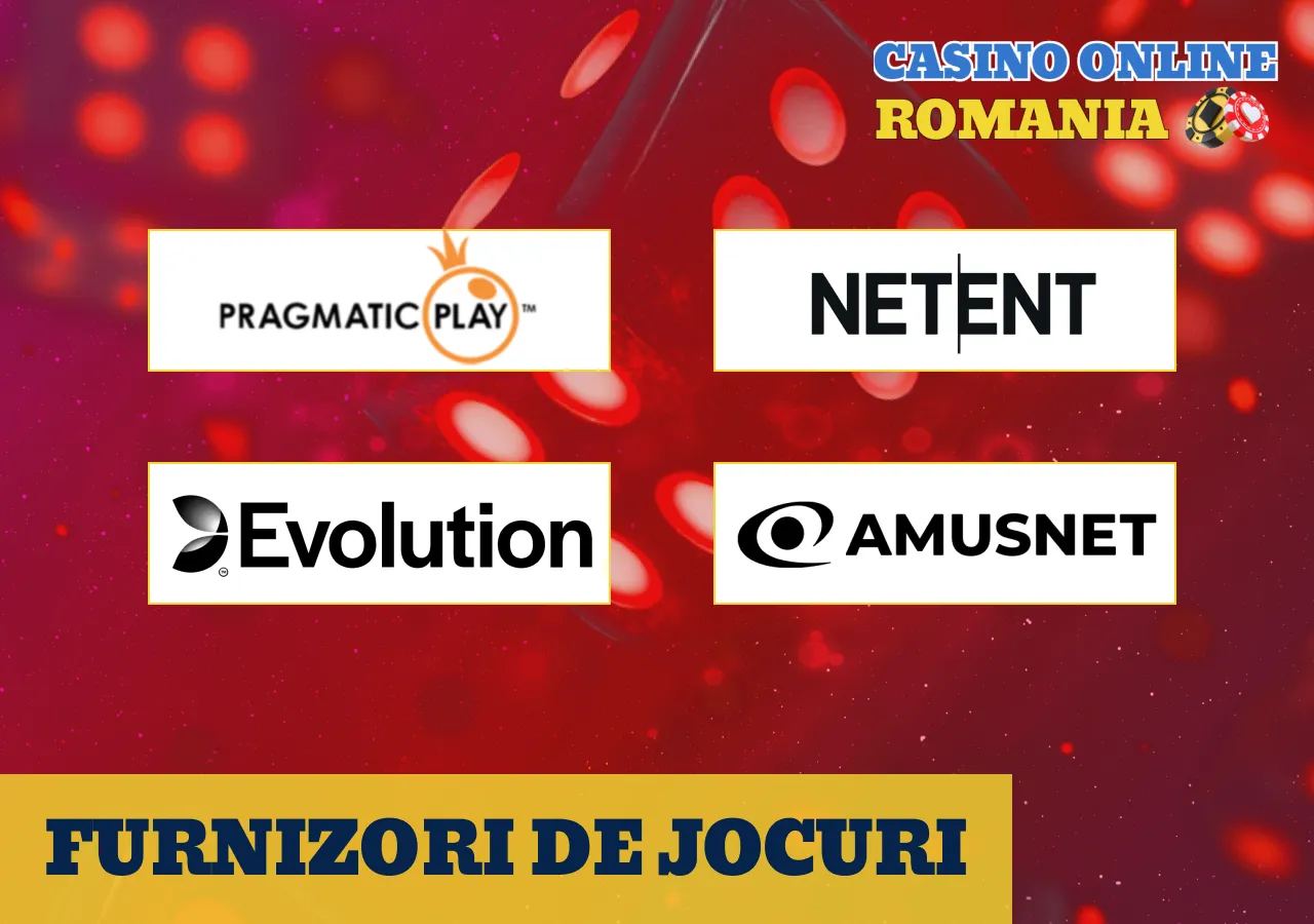 Informații despre principalii furnizori de jocuri și calitatea conținutului din cazinourile online.